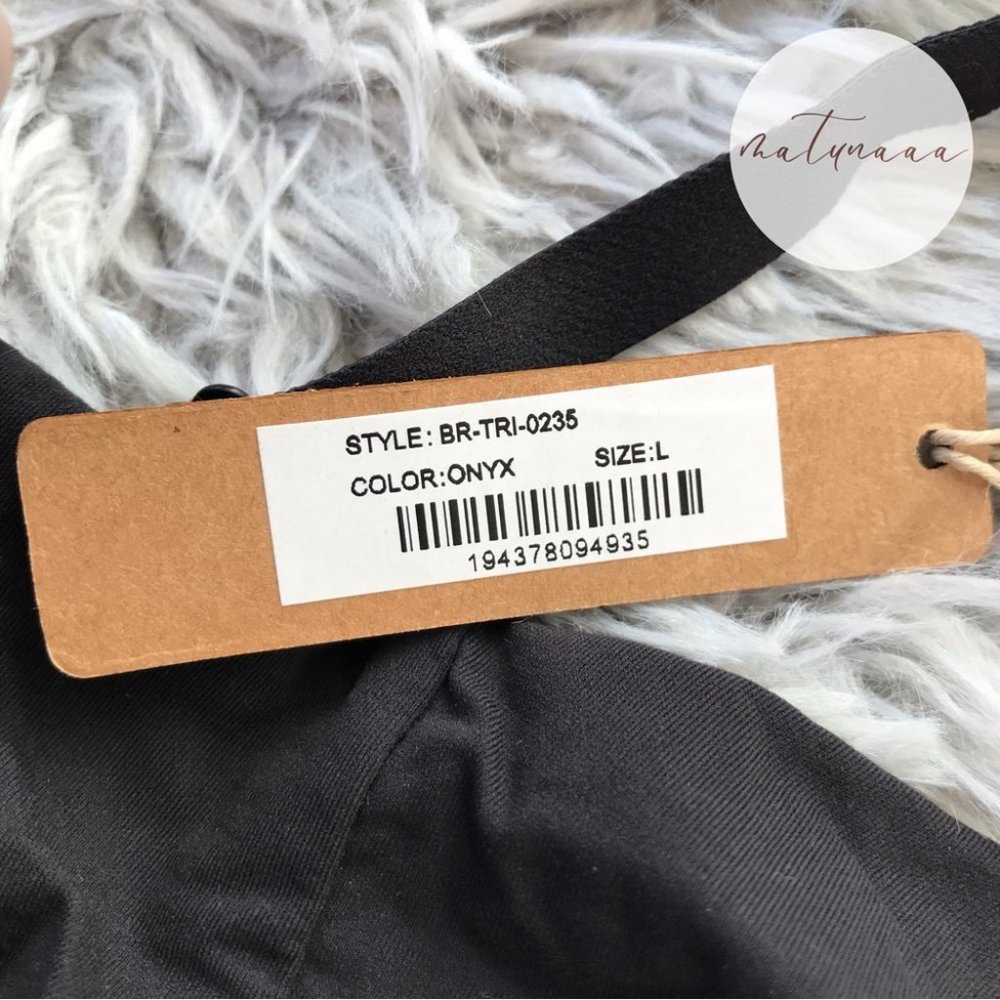 Skims Fits Everybody Crossover Bralette in Onyx L - Picture 3 of 3